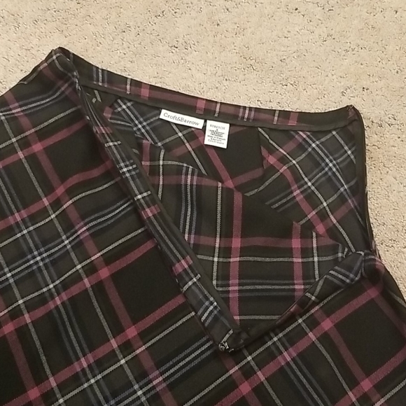 Croft&Barrow plaid A-line skirt - Picture 3 of 7
